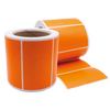 Orange Self Adhesive Labels