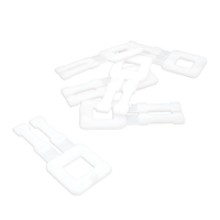 Plastic Buckles, White