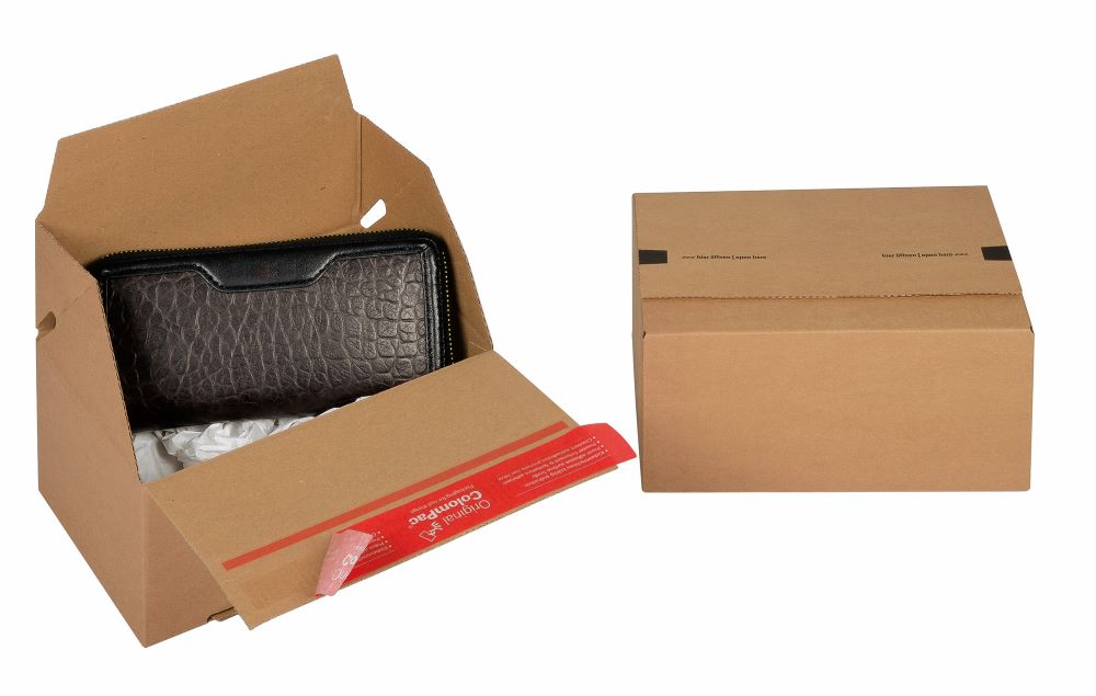 Euro Stacking Crash Lock Box, Z Fold, Peel & Seal