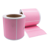 Pink Self Adesive Labels