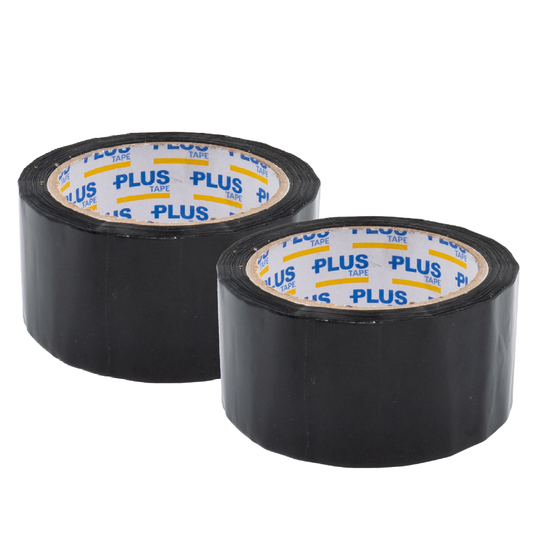 Plus Tape 75, Acrylic, Black