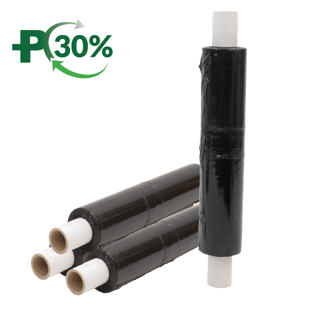Black Hand Wrap, 17 Micron, Cast, Extended Core