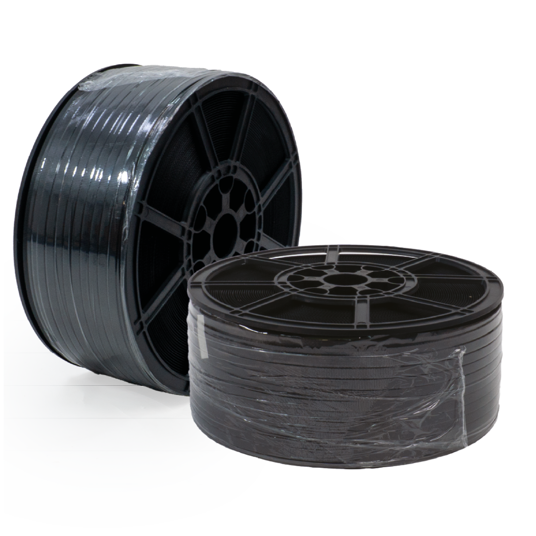 Plastic Reel Strap, Black, 12mm