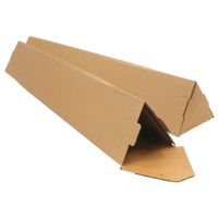 Triangular Postal Tubes, Diecut, Plain