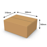 Medium carton, ptd 1 col