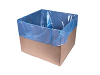 Blue Tint Gusseted Polythene Bag