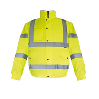 Cargo Hi-Vis Bomber Jacket, Yellow