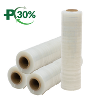 Clear Hand Wrap, 30% RC, Flush Core, 18mu