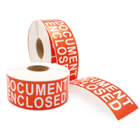 Documents Enclosed Printed Labels 500/roll