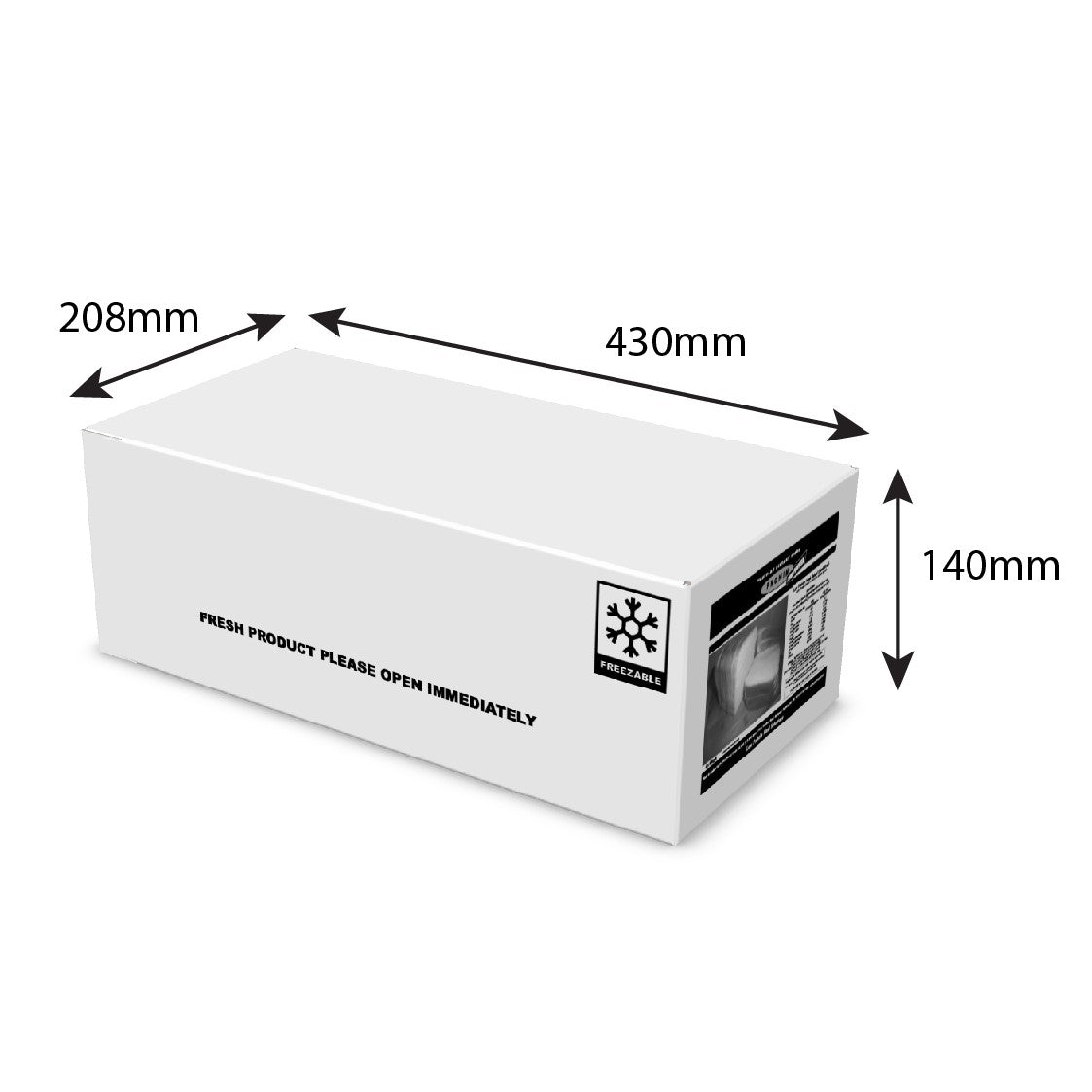 DW Carton, White, 0201