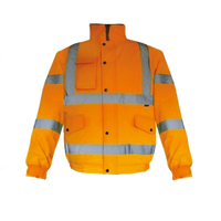 Cargo Hi-Vis Bomber Jacket, Orange