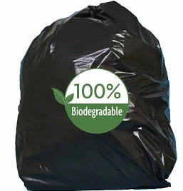 Biodegradable Waste Sacks, Black, 75L