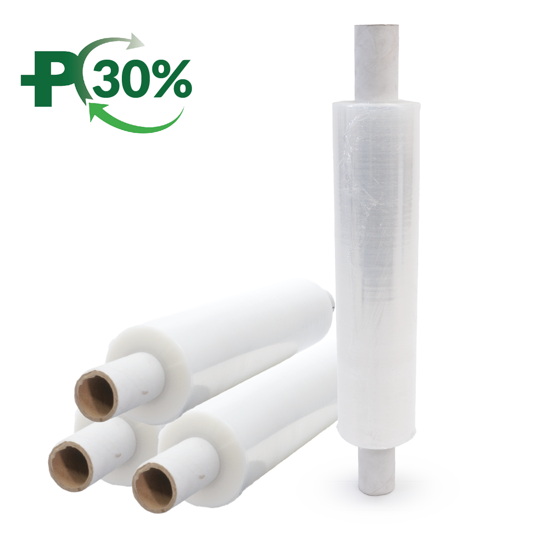 Clear Hand Wrap, 20 Micron, Cast, Extended Core