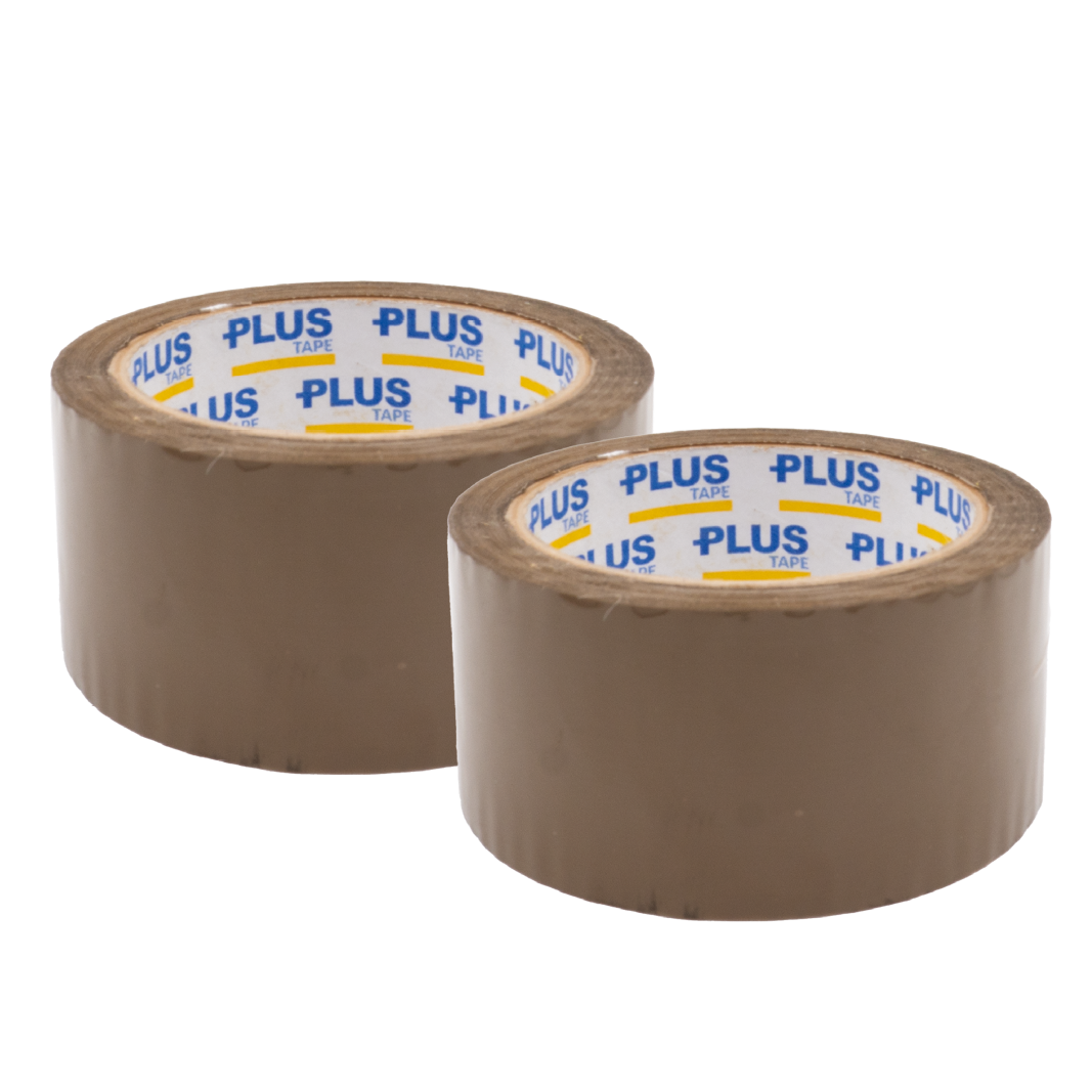 Plus Tape 75, Acrylic, Buff