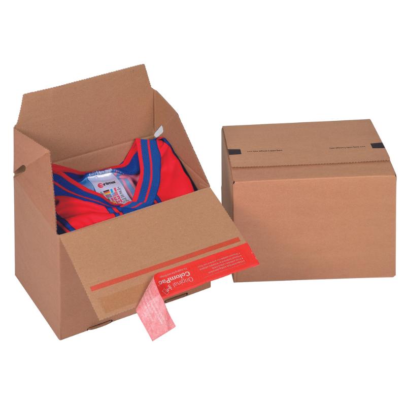 Euro Stacking Crash Lock Box, Z Fold, Peel & Seal