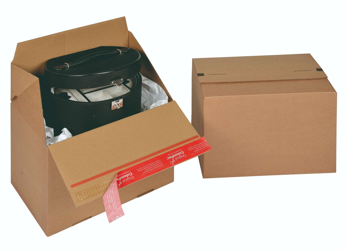Euro Stacking Crash Lock Box, Z Fold, Peel & Seal