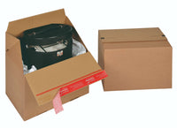Euro Stacking Crash Lock Box, Z Fold, Peel & Seal