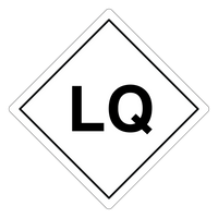 LQ Hazard Labels, White
