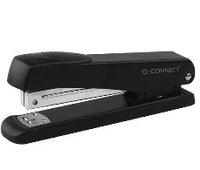 Q-Connect Plastic Stapler, Half Strip, Black
