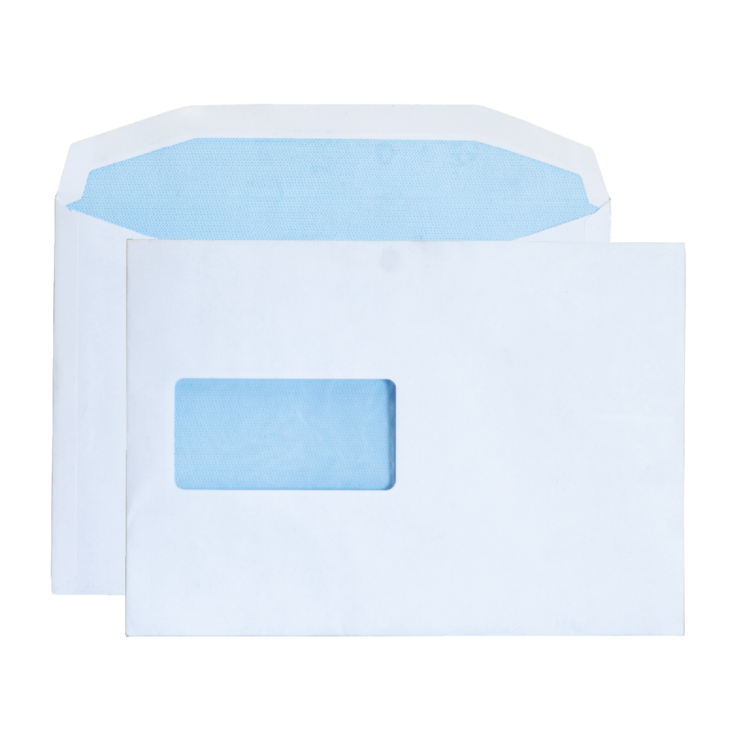 Plain White Envelopes, C5 with Window
