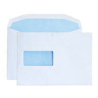 Plain White Envelopes, C5 with Window