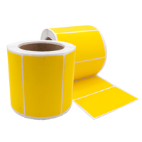 Yellow Self Adesive lablels