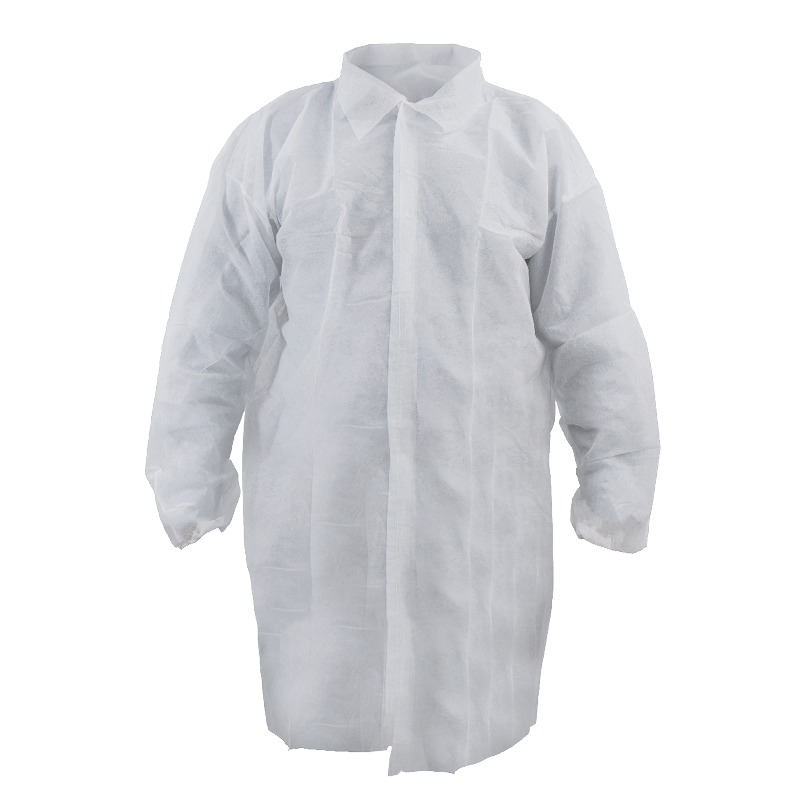 Visitor's Polypropylene Lab Coat, White