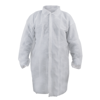 Visitor's Polypropylene Lab Coat, White