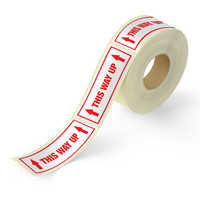 This Way Up Printed Labels 500/roll